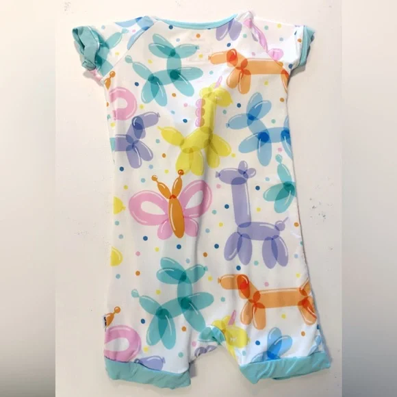 Little Sleepies Zippy 12–18M Balloon Animal Bamboo Pajama - Picture 3 of 4